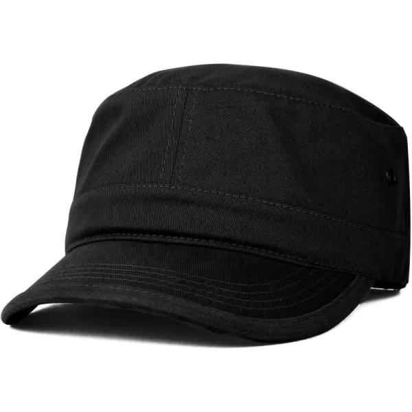 imageTrendy Apparel Shop Oversize XXL Flat Top Style Army CapBlack