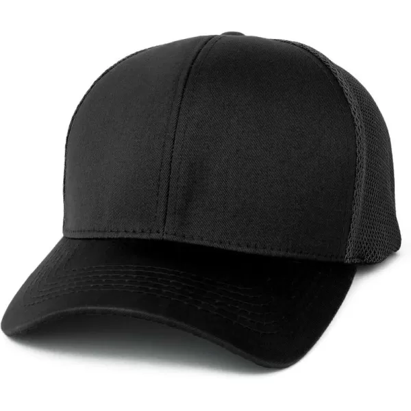 imageTrendy Apparel Shop Oversize XXL Structured Trucker Mesh Baseball CapBlack