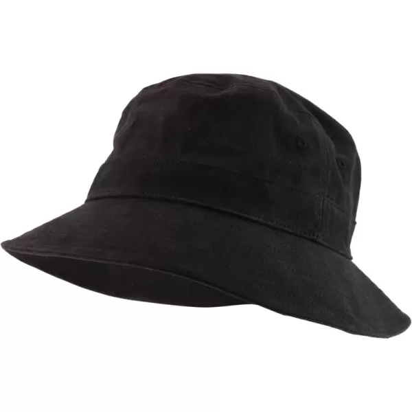 imageTrendy Apparel Shop XXL  XXXL Oversize Pigment Dyed Cotton Bucket HatBlack