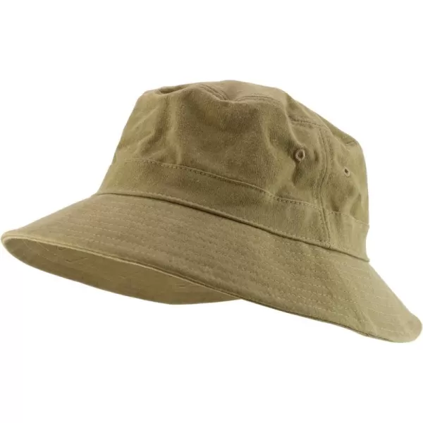 imageTrendy Apparel Shop XXL  XXXL Oversize Pigment Dyed Cotton Bucket HatKhaki