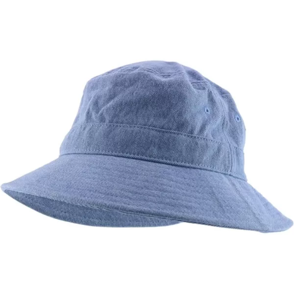 imageTrendy Apparel Shop XXL  XXXL Oversize Pigment Dyed Cotton Bucket HatLight Denim