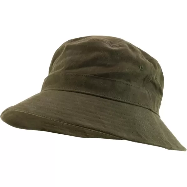 imageTrendy Apparel Shop XXL  XXXL Oversize Pigment Dyed Cotton Bucket HatOlive