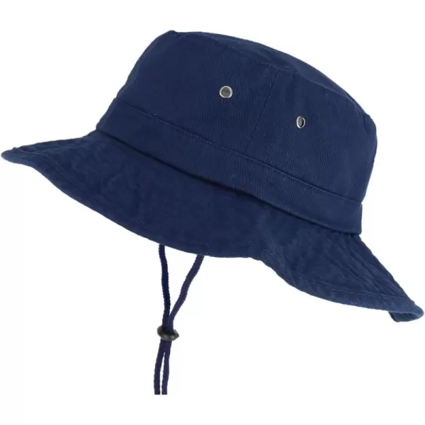 imageTrendy Apparel Shop XXL Oversize Large Brim 100 Cotton Outdoor Boonie HatNavy