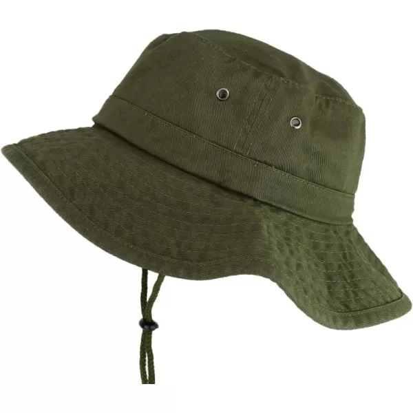 imageTrendy Apparel Shop XXL Oversize Large Brim 100 Cotton Outdoor Boonie HatOlive