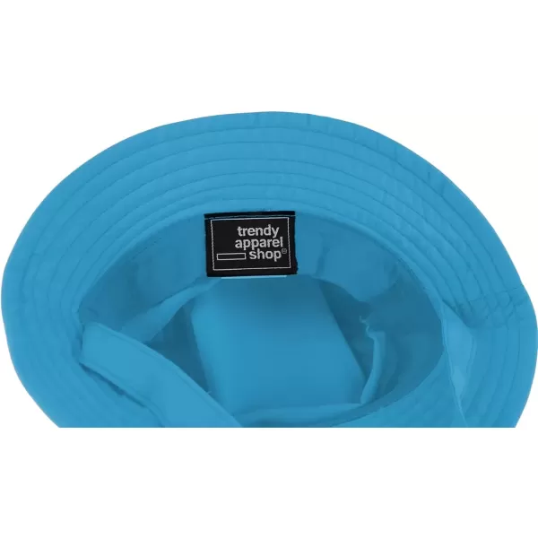 imageTrendy Apparel Shop Heart Emoticon Embroidered Patch Infant Lightweight Bucket Hat with Chin StrapTeal