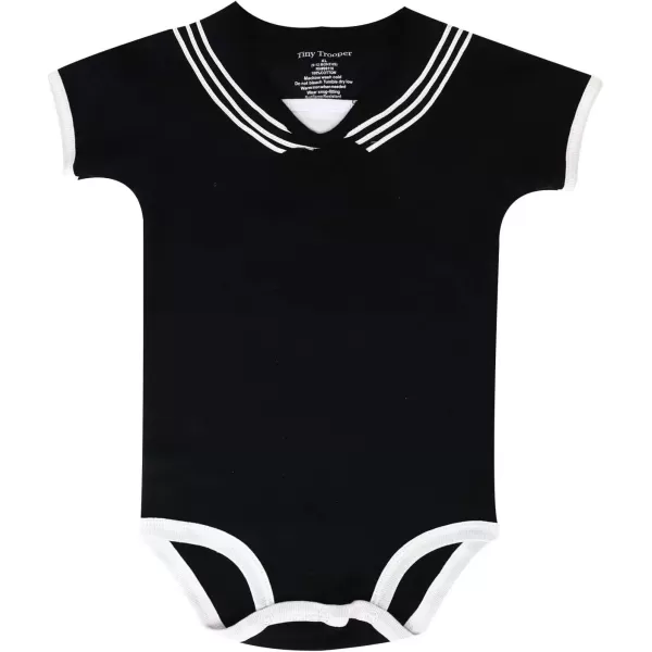 imageTrendy Apparel Shop Military Theme Newborn Infant One Piece Romper JumpsuitBlack 1