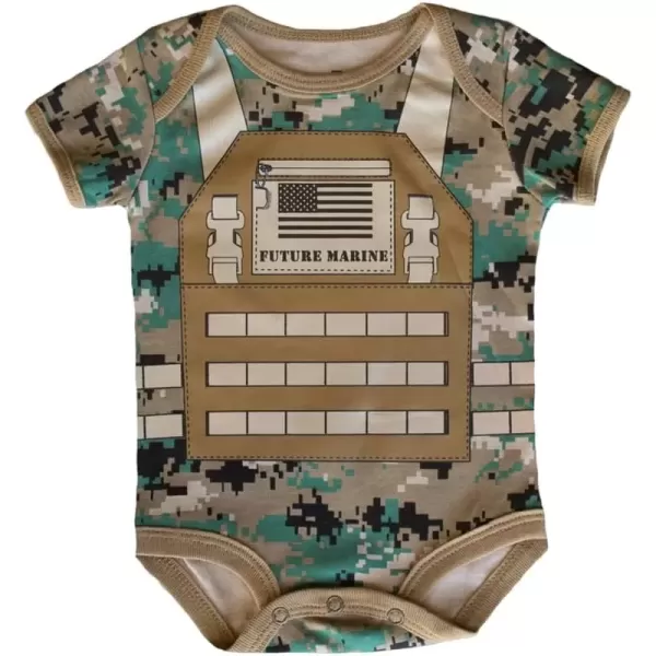 imageTrendy Apparel Shop Military Theme Newborn Infant One Piece Romper JumpsuitDigital Camo
