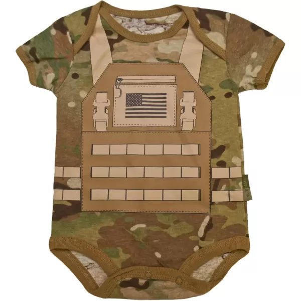 imageTrendy Apparel Shop Military Theme Newborn Infant One Piece Romper JumpsuitMulti Camo
