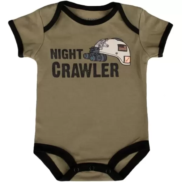 imageTrendy Apparel Shop Military Theme Newborn Infant One Piece Romper JumpsuitOd Green 2