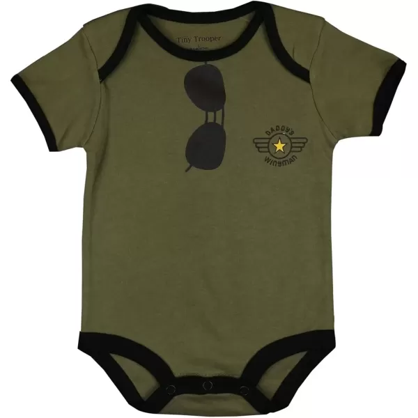 imageTrendy Apparel Shop Military Theme Newborn Infant One Piece Romper JumpsuitOlive 2