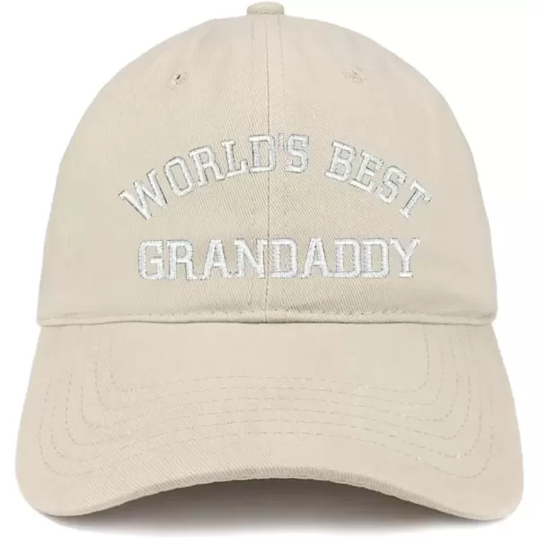 imageTrendy Apparel Shop Worlds Best Grandaddy Embroidered Low Profile Deluxe Cotton CapStone