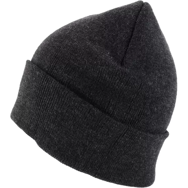 imageTrendy Apparel Shop XXL Oversized Solid Cuff Long Stretchy Winter Beanie HatCharcoal