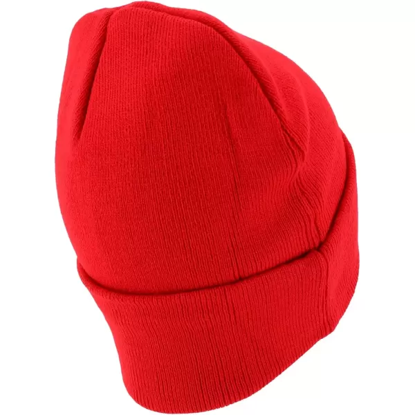 imageTrendy Apparel Shop XXL Oversized Solid Cuff Long Stretchy Winter Beanie HatRed