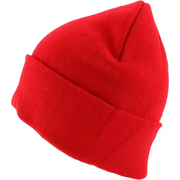 imageTrendy Apparel Shop XXL Oversized Solid Cuff Long Stretchy Winter Beanie HatRed