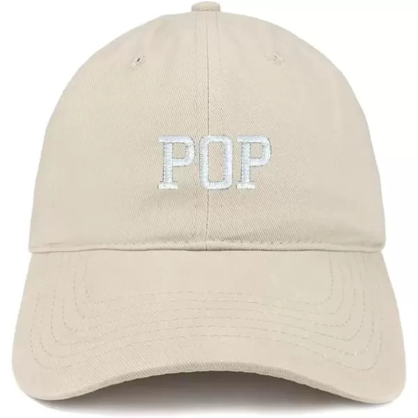 imageTrendy Apparel Shop Pop Embroidered Low Profile Soft Cotton Brushed Baseball CapStone