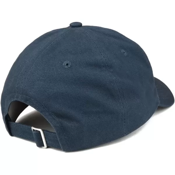 imageTrendy Apparel Shop 45 47 President 2024 Brushed Cotton Unstructured Low Profile Dad HatNavy