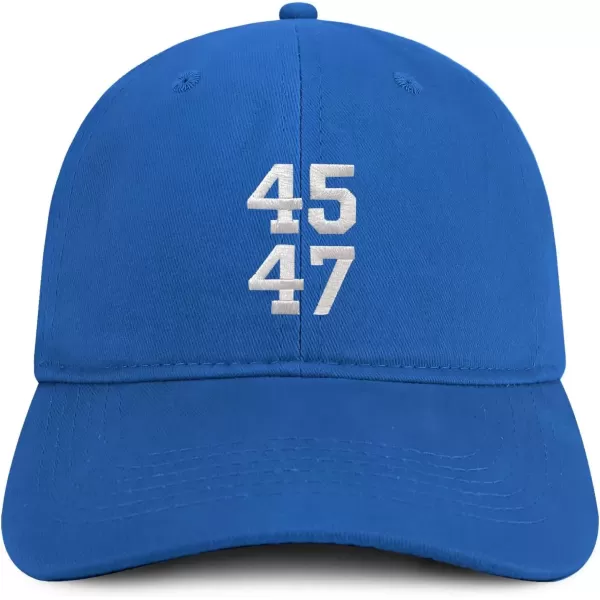 imageTrendy Apparel Shop 45 47 President 2024 Brushed Cotton Unstructured Low Profile Dad HatRoyal