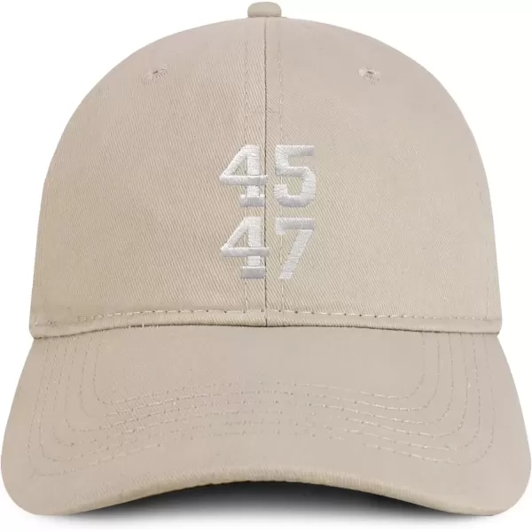 imageTrendy Apparel Shop 45 47 President 2024 Brushed Cotton Unstructured Low Profile Dad HatStone