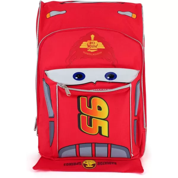 imageTrendy Apparel Shop Kids Boys 95 Radiator Springs Car Shaped 16quot Backpack  Red