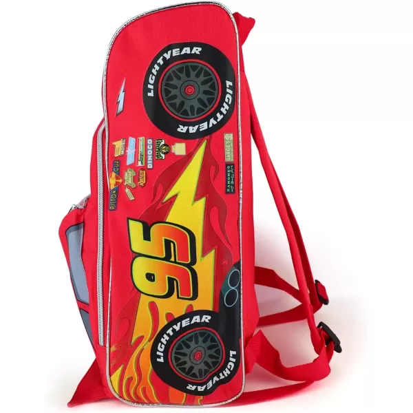 imageTrendy Apparel Shop Kids Boys 95 Radiator Springs Car Shaped 16quot Backpack  Red