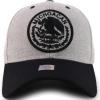 imageTrendy Apparel Shop Cities of Mexico Circular Logo Embroidered Structured Baseball CapMichoacan Grey  Grey Black