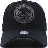 imageTrendy Apparel Shop Cities of Mexico Circular Logo Embroidered Structured Baseball CapNayarit Charcoal  Black