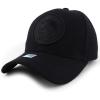 imageTrendy Apparel Shop Cities of Mexico Circular Logo Embroidered Structured Baseball CapZacatecas Black  Black