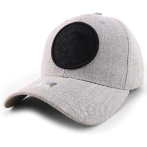 imageTrendy Apparel Shop Cities of Mexico Circular Logo Embroidered Structured Baseball CapMexico Black  Grey