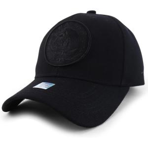 imageTrendy Apparel Shop Cities of Mexico Circular Logo Embroidered Structured Baseball CapSinaloa Black  Black