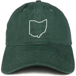 imageTrendy Apparel Shop Ohio State Outline State Embroidered Cotton Dad HatHunter