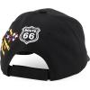 imageTrendy Apparel Shop Route 66 Classic Car Embroidered Structured Baseball CapBlack 2