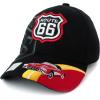 imageTrendy Apparel Shop Route 66 Classic Car Embroidered Structured Baseball CapBlack