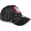 imageTrendy Apparel Shop Route 66 Classic Car Embroidered Structured Baseball CapBlack