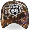 imageTrendy Apparel Shop Route 66 Classic Car Embroidered Structured Baseball CapHunting Camo 2