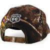 imageTrendy Apparel Shop Route 66 Classic Car Embroidered Structured Baseball CapHunting Camo 2