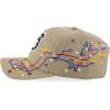 imageTrendy Apparel Shop Route 66 Classic Car Embroidered Structured Baseball CapKhaki 2