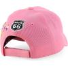 imageTrendy Apparel Shop Route 66 Classic Car Embroidered Structured Baseball CapLight Pink 2