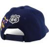 imageTrendy Apparel Shop Route 66 Classic Car Embroidered Structured Baseball CapNavy 2