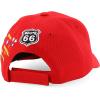 imageTrendy Apparel Shop Route 66 Classic Car Embroidered Structured Baseball CapRed 2