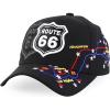 imageTrendy Apparel Shop Route 66 Classic Car Embroidered Structured Baseball CapBlack 2