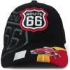 imageTrendy Apparel Shop Route 66 Classic Car Embroidered Structured Baseball CapBlack
