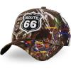 imageTrendy Apparel Shop Route 66 Classic Car Embroidered Structured Baseball CapHunting Camo 2