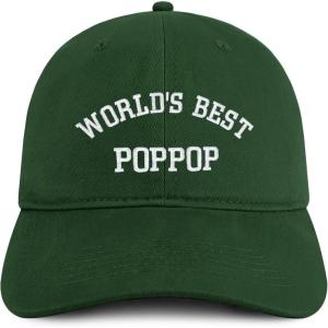 imageTrendy Apparel Shop Worlds Best Poppop Embroidered Low Profile Soft Cotton Baseball CapHunter