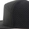 imageTrendy Apparel Shop Oversize XXL 6 Panel Camper Style Performance Snapback CapBlack Black