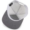 imageTrendy Apparel Shop Oversize XXL 6 Panel Camper Style Performance Snapback CapGrey White
