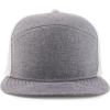 imageTrendy Apparel Shop Oversize XXL 6 Panel Camper Style Performance Snapback CapGrey White