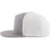 imageTrendy Apparel Shop Oversize XXL 6 Panel Camper Style Performance Snapback CapGrey White