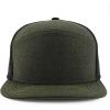 imageTrendy Apparel Shop Oversize XXL 6 Panel Camper Style Performance Snapback CapOlive Black