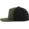 imageTrendy Apparel Shop Oversize XXL 6 Panel Camper Style Performance Snapback CapOlive Black