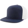 imageTrendy Apparel Shop Oversize XXL 6 Panel Camper Style Performance Snapback CapNavy White